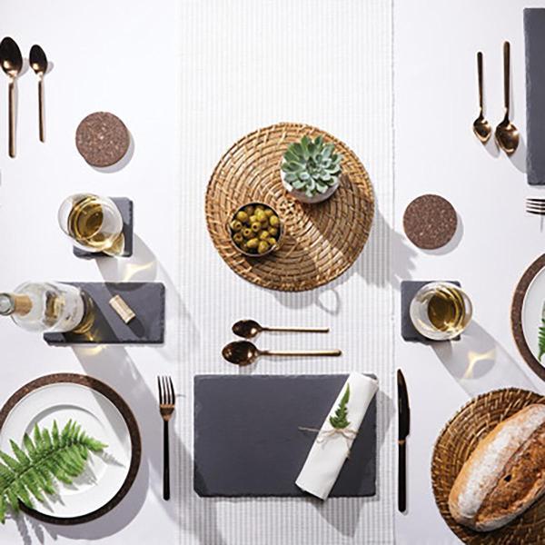 Сервировочная доска Kitchen Craft Kitchen Craft Набор из 4 сланцевых сервировочных досок 30х20см Artes#