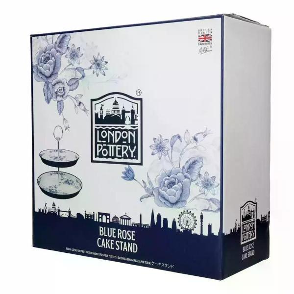 Блюдо-этажерка Kitchen Craft Kitchen Craft Блюдо сервировочное 2-ярусное Blue Rose London Pottery