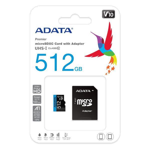 Карта памяти ADATA AUSDX512GUICL10A1-RA1