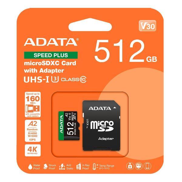 Карта памяти ADATA UD512GUI3V30A2SP-RA1