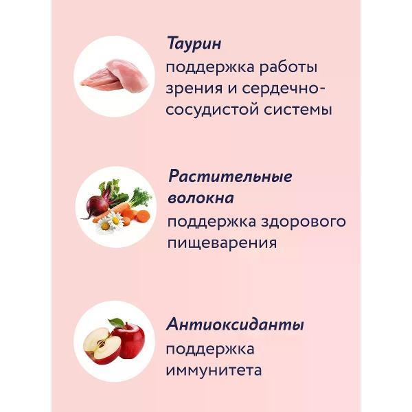 Корм сухой Florida для кошек с чувствительным пищеварением, индейка 4кг