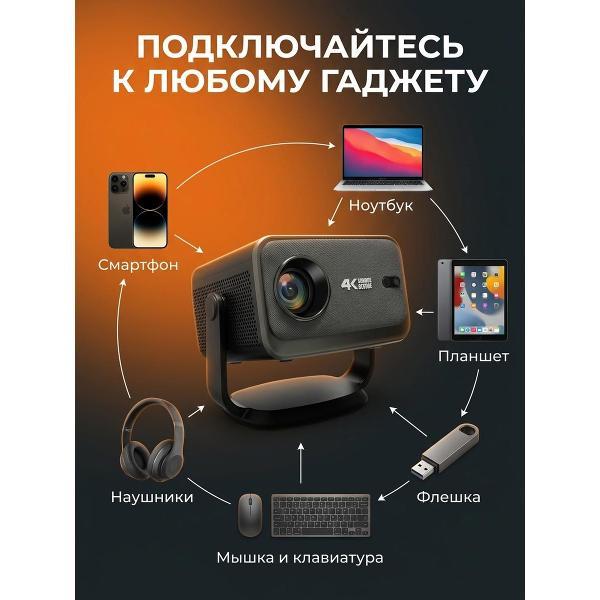 Видеопроектор для домашнего кинотеатра WJB 4К