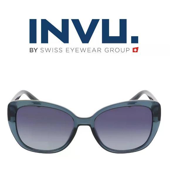 Солнцезащитные очки INVU синие женские