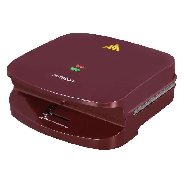 Электровафельница Oursson WM0513/DC, темная вишня