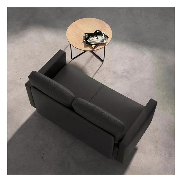 Диван САЛОН ТРОН Диван Сканди 120 см, экокожа черный