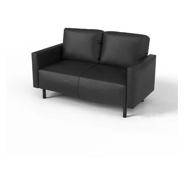 Диван САЛОН ТРОН Диван Сканди 120 см, экокожа черный