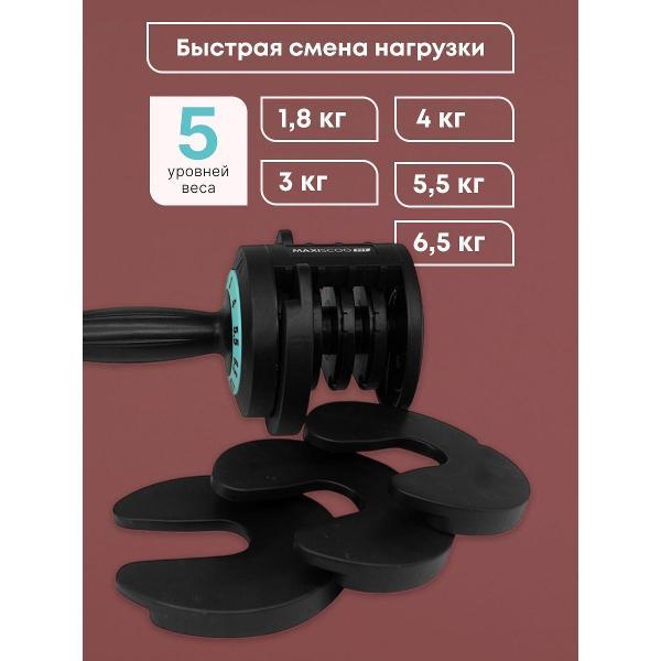 Гантель MAXISCOO FIT неопреновые