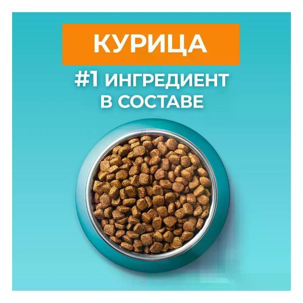 Корм сухой PURINA ONE для стерилизованных домашних кошек, курица 1.5 кг