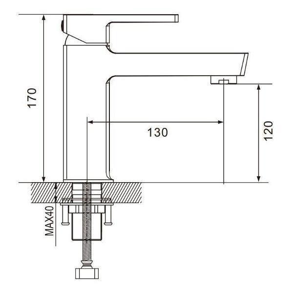 Смеситель Rose смеситель для раковины Rose R1FK80BE1HXG-1WE