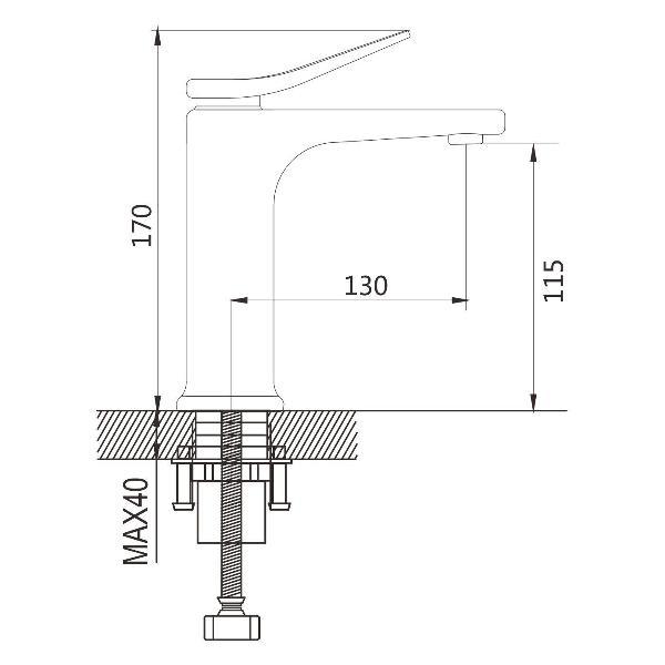 Смеситель Shevanik смеситель для раковины Shevanik S4AO70QO1TFL