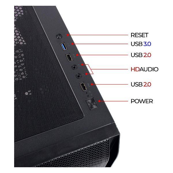Корпус для компьютера Ginzzu GL300
