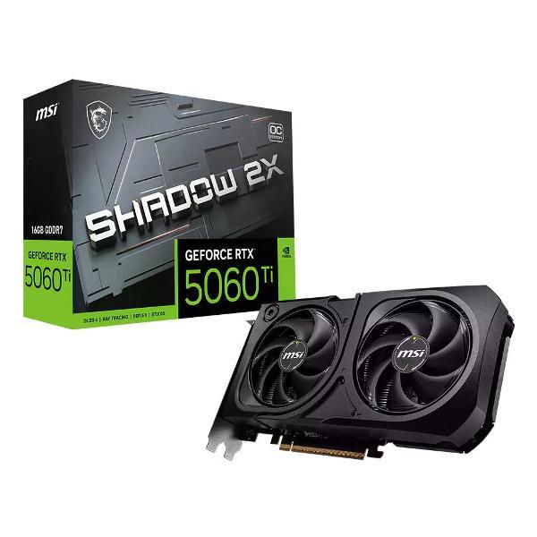 Видеокарта MSI RTX5060Ti 16Gb MSI SHADOW 2X OC PLUS фото