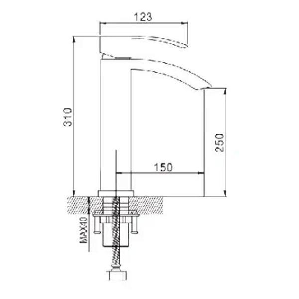 Смеситель Rose смеситель для раковины Rose R1BZ51UH1FLT