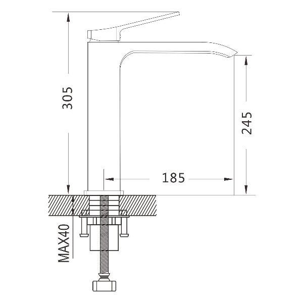 Смеситель Shevanik смеситель для раковины Shevanik S4LW11GV1GYW