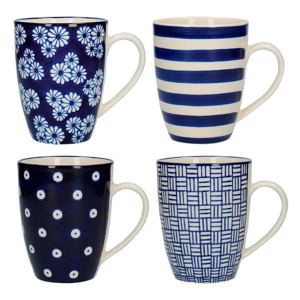 Кружка Kitchen Craft Kitchen Craft Набор из 4 кружек 280мл Out Of The Blue London Pottery