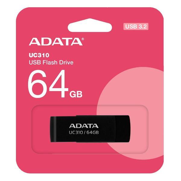 USB флеш-накопитель ADATA UC310-64G-RBK