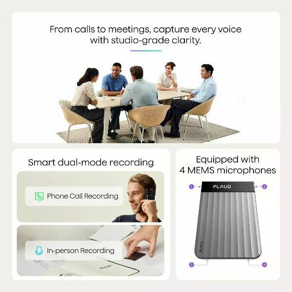 Диктофон Plaud Plaud Note Pro (Silver) 64Gb