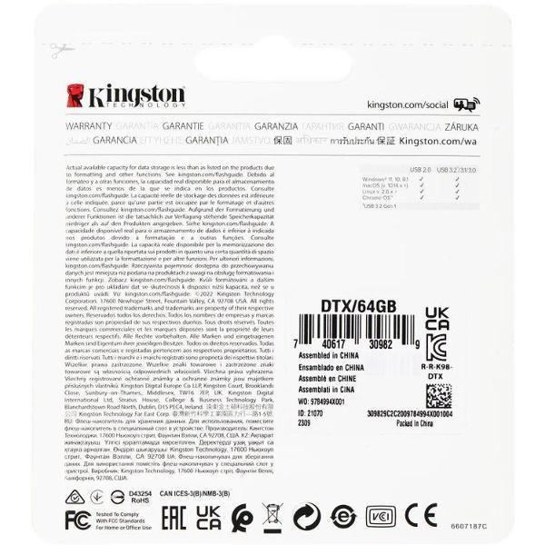 USB флеш-накопитель Kingston DataTraveler Exodia (DTX/64GB)