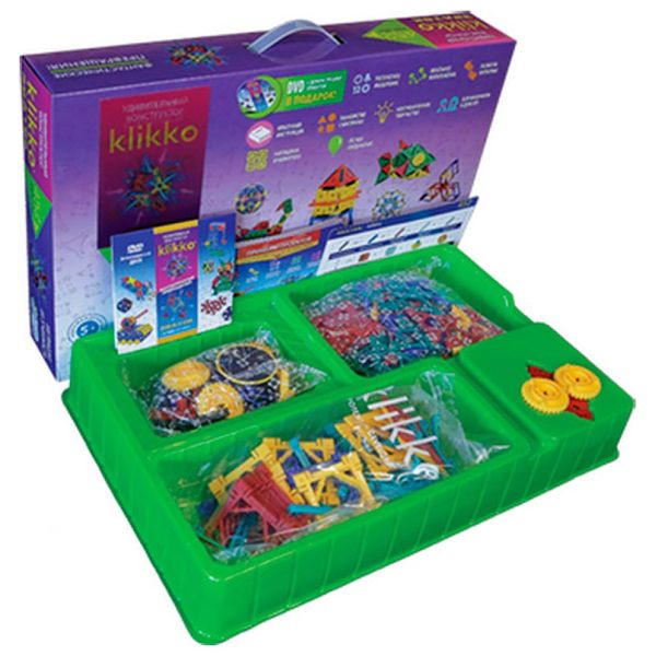 Конструктор детский Знаток 70178 Удивительный конструктор: Klikko 452 детали