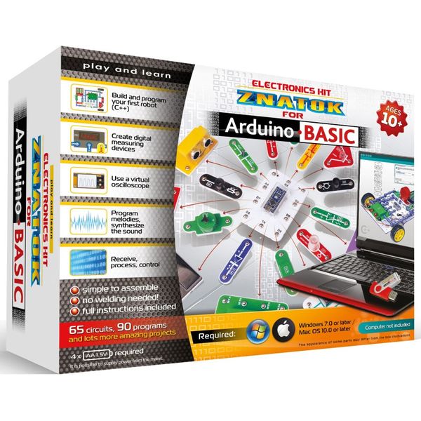 Конструктор детский Знаток 70798 Эл.конструктор: Arduino BASIC версия Home