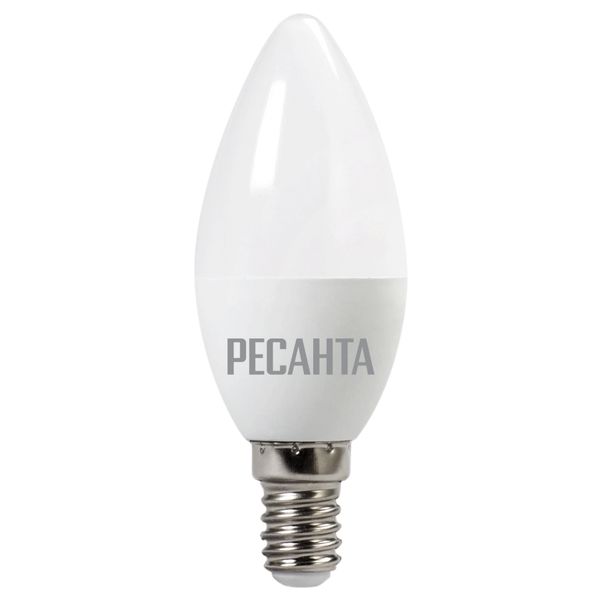 Лампочка Ресанта LL-R-C37-6W-230-4K-E14