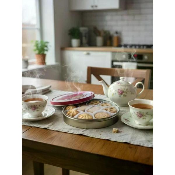 Печенье Bisquini Датское сдобное печенье "Букет для любимой", 200гр