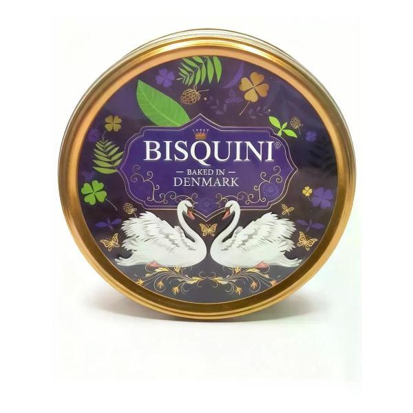 Печенье Bisquini Печенье сдобное "Лебединая верность", (синий фон), 150 гр