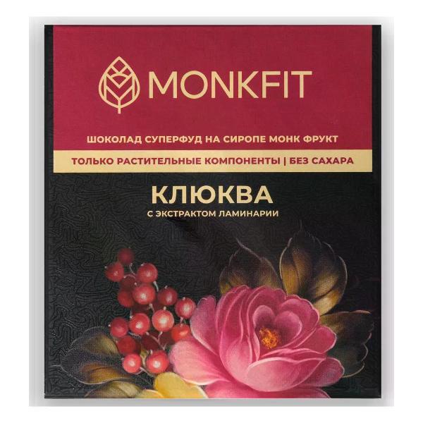 Шоколад плиточный MONKFIT Шоколад "Ягодное ассорти" на сиропе монк фрукт, 4 вида