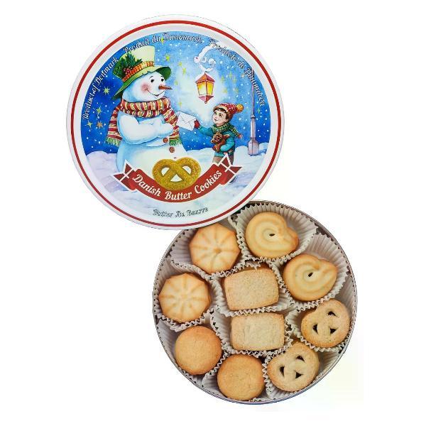 Печенье Bisquini Новогоднее печенье Снеговик с письмом 3уп по 400 гр.,Дания