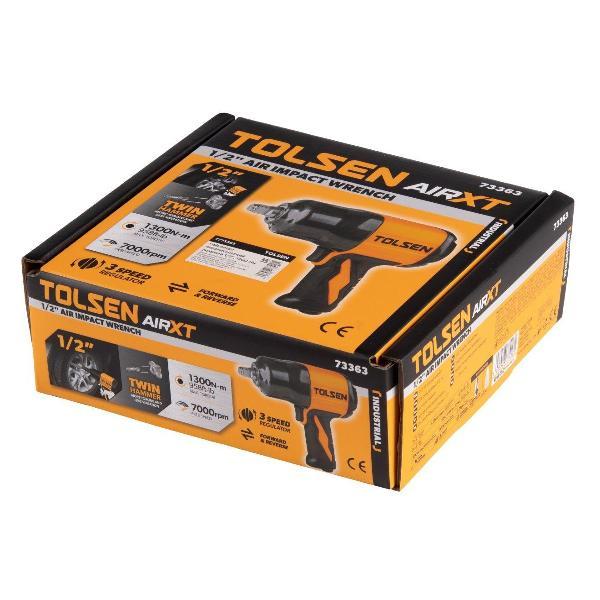 Гайковерт TOLSEN Гайковерт пневматический ударный 1/2", 1300 Нм TT73363
