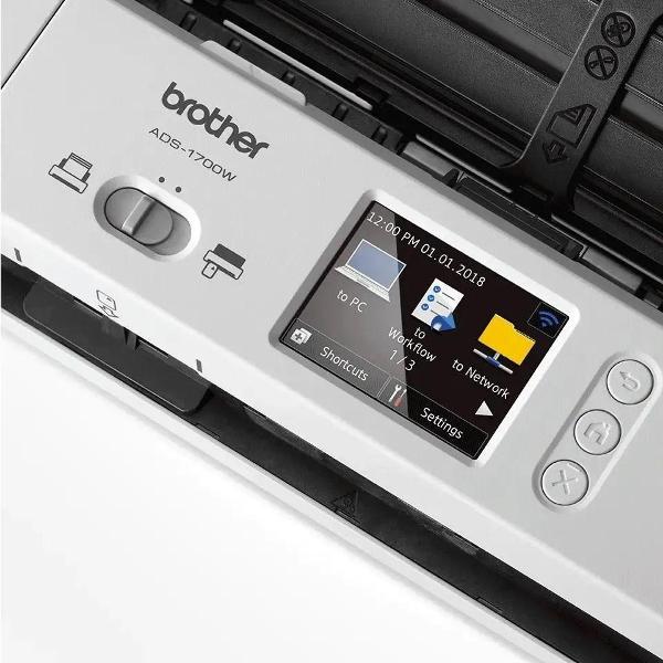 Сканер Brother ADS-1700W белый/черный