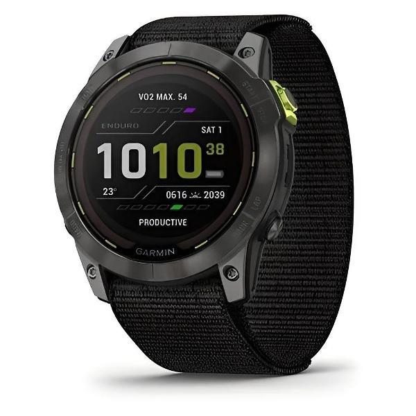 Смарт-часы Garmin Enduro 2 51mm Sapphire Solar Carbon Grey DLC Titanium with Ultrafit Band (010-02754-01)