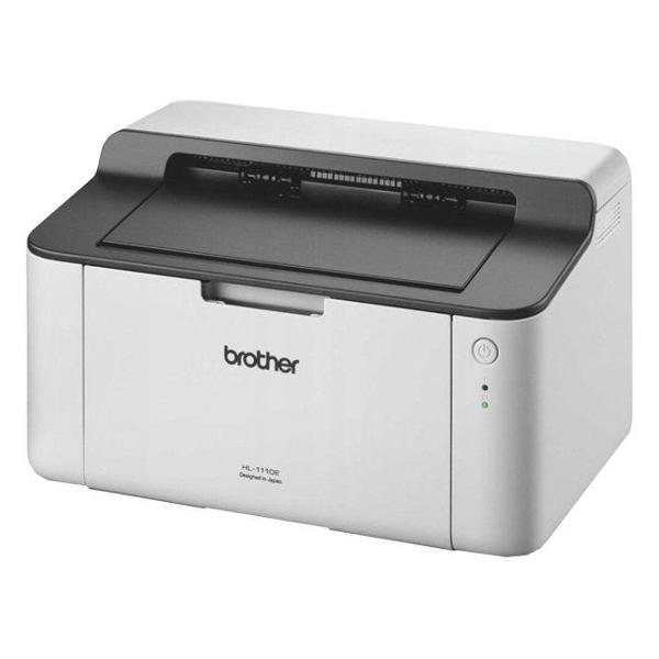 Принтер Brother HL-1110E,  ч/б лазерный, A4, 20 стр/мин, USB, старт. картридж 1000 стр.