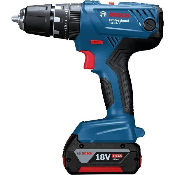 Дрель-шуруповерт Bosch Аккумуляторная дрель GSB 18V-21 18V 2 Ah (06019H1176)