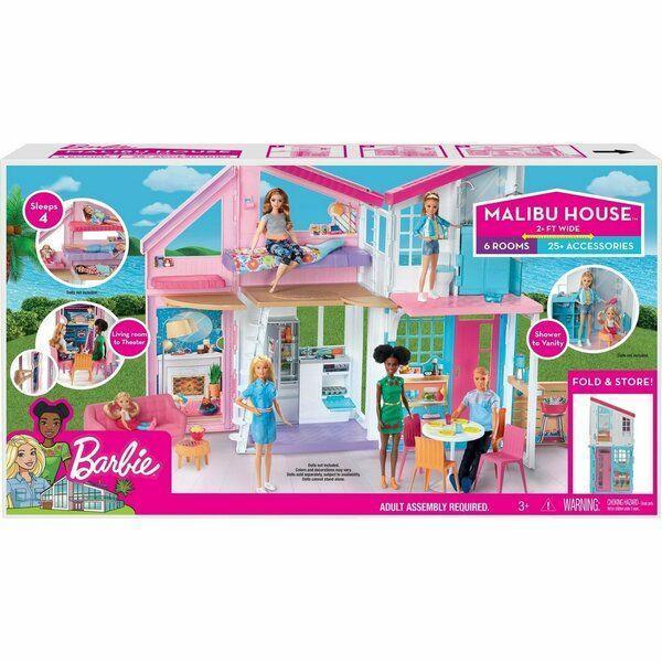 Кукольный домик и мебель Barbie Дом Малибу (FXG57)