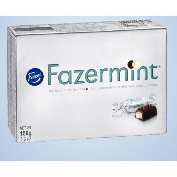 Конфеты Fazer Конфеты "Fazermint", темный шоколад с мятной начинкой, 150гр.
