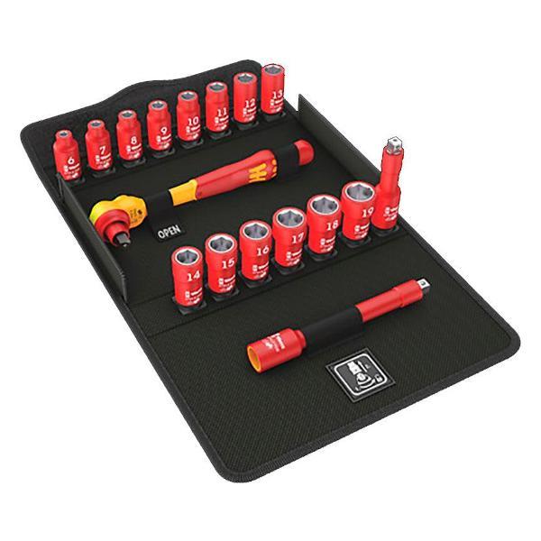 Набор электроинструмента Wera набор с трещоткой Zyklop 3/8 " Vde 17cz. 8100 Sb Vde 1 (5004970001)