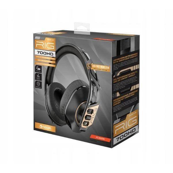 Наушники проводные Plantronics Беспроводная компьютерная гарнитура RIG 700HD, черный/золотистый