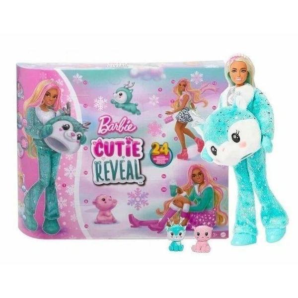 Кукла Barbie Адвент календарь Барби Cutie Reveal с 25 сюрпризами HJX76