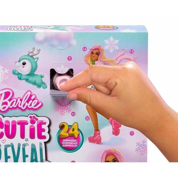 Кукла Barbie Адвент календарь Барби Cutie Reveal с 25 сюрпризами HJX76