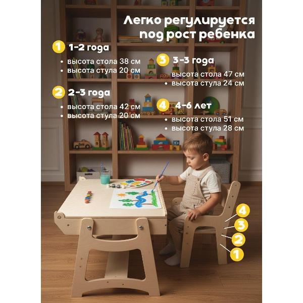 Стол детский Розовый Аист Игрушки с душой! стол стул детский