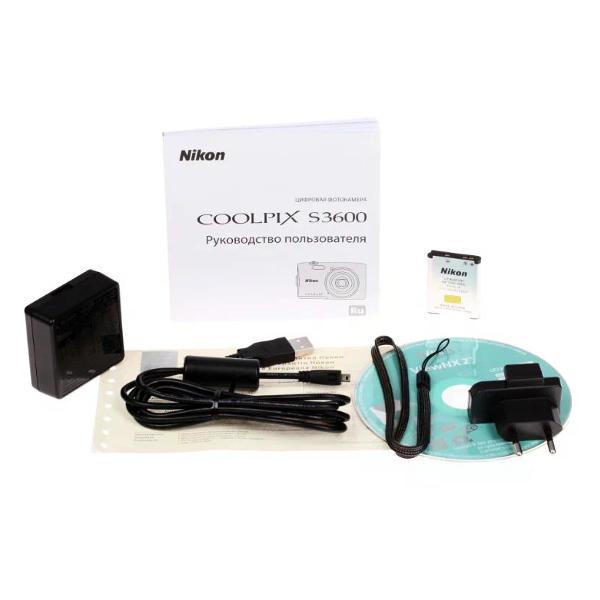 Купить Фотоаппарат цифровой Nikon Coolpix S3600 по выгодной цене в