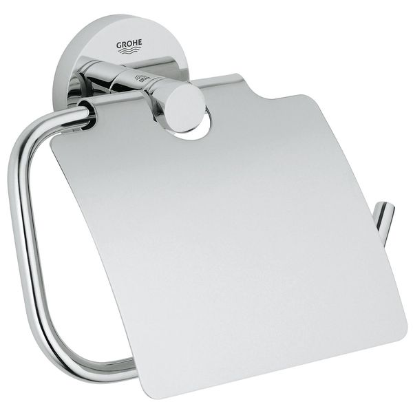 Держатель Grohe 40367001 Essentials, для туалетной бумаги с крышк фото