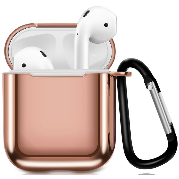 Чехол для AirPods EVA для 1/2 с карабином Pink (CBAP07P)
