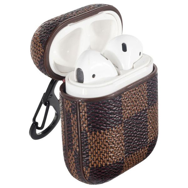 Чехол для AirPods EVA для 1/2 с карабином Brown/Black (CBAP14BR)