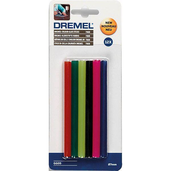 Пистолет клеевой Dremel Ф7х100мм 12шт GG05 (2615GG05JA)