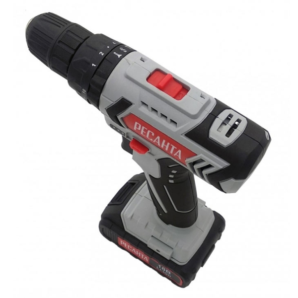 Шуруповерт аккумуляторный Ресанта ДА-18-2ЛК-У (75/14/6)