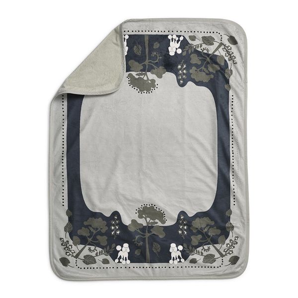 Плед Elodie Velvet Rebel Poodle Mineral Green (30320127614NA)