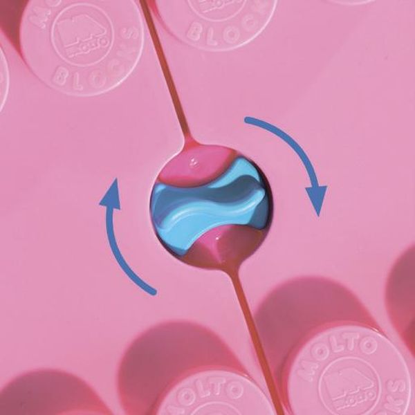 Конструктор детский Molto 58010_PLS ,20 элем.розовый