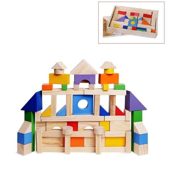 Конструктор детский Paremo PE117-1 Деревянный 85 деталей